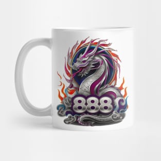 "Dragon's Ascendance: Celestial 888 Ukiyo-e" - Chinese Zodiac Dragon Mug